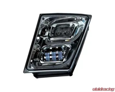 Vivid Lumen Brilliant Series Volvo VNL Led Fog Light Chrome Driver 2004-2018 - VL03-D-C