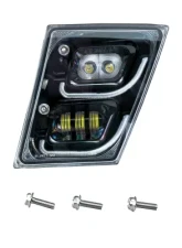 Vivid Lumen Brilliant Series Volvo VNL Led Fog Light Black Driver 2004-2018                                     - VL03-D - Image 4