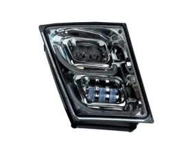 Vivid Lumen Brilliant Series Volvo VNL Led Fog Light Chrome Passenger 2004-2018