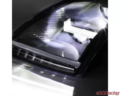 Vivid Lumen Brilliant Series Volvo VNL VNR Led Headlight Black Passenger 2018+ - VL04-P