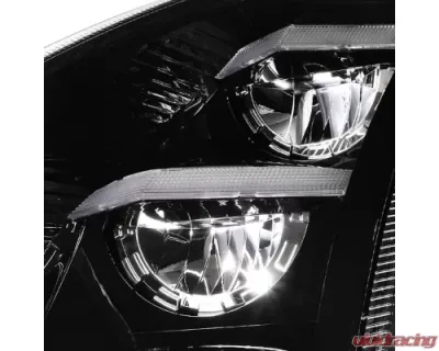 Vivid Lumen Brilliant Series Volvo VNL VNR Led Headlight Black Passenger 2018+ - VL04-P