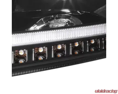 Vivid Lumen Brilliant Series Volvo VNL VNR Led Headlight Black Passenger 2018+ - VL04-P