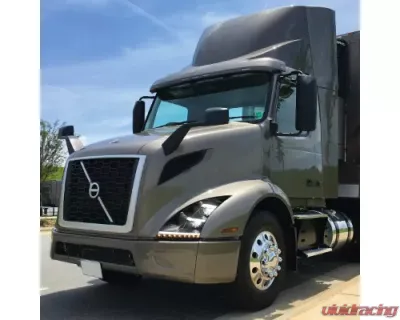 Vivid Lumen Brilliant Series Volvo VNL VNR Led Headlight Black Passenger 2018+ - VL04-P