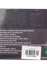 Vivid Lumen Industrial Series Led Work Light 3 Inch Flush Square Spot                                     - VLED-WL-03 - Image 6