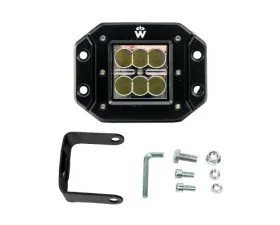 Vivid Lumen Industrial Series Led Work Light 3 Inch Flush Square Spot