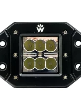 Vivid Lumen Industrial Series Led Work Light 3 Inch Flush Square Spot                                     - VLED-WL-03 - Image 2