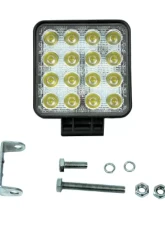 Vivid Lumen Industrial Series Led Work Light 4 Inch Square Flood 48 Watt                                     - VLED-WL-27 - Image 7
