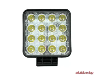 Vivid Lumen Industrial Series Led Work Light 4 Inch Square Flood 48 Watt - VLED-WL-27