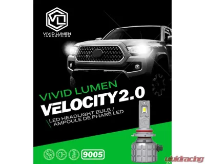 Vivid Lumen 9005 Velocity 2.0 LED Headlight Bulbs (Pair) - 20001