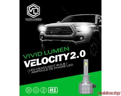 Vivid Lumen H1 Velocity 2.0 LED Headlight Bulbs (Pair) - 20005