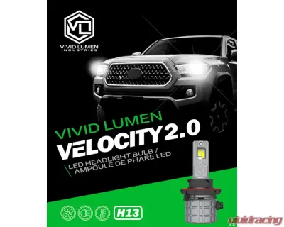 Vivid Lumen H13 Velocity 2.0 LED Headlight Bulbs (Pair) - 20007