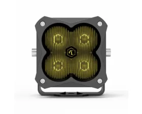 Vivid Lumen FNG 3 RR SAE 3 Inch Backlit Driving Light Pods Yellow Dot/SAE Pair