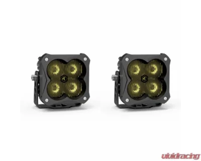 Vivid Lumen FNG 3 RR SAE 3 Inch Backlit Driving Light Pods Yellow Dot/SAE Pair - 10120RB
