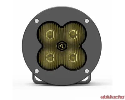 Vivid Lumen FNG 3 RR SAE 3 Inch Backlit Driving Light Pods Yellow Round DOT/SAE Pair - 11120RB