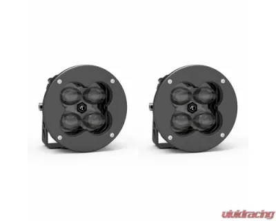 Vivid Lumen FNG 3 RR SAE 3 Inch Backlit Fog Light Pods Round Dot/SAE Pair - 11210RB
