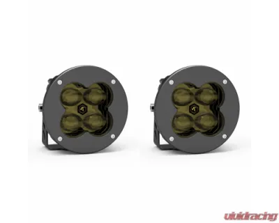 Vivid Lumen FNG 3 RR SAE 3 Inch Backlit Fog Light Pods Yellow Round Dot/SAE Pair - 11220RB