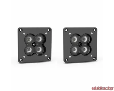 Vivid Lumen FNG 3 RR SAE 3 Inch Backlit Driving Light Pods Flush Mount DOT/SAE Pair - 12110RB
