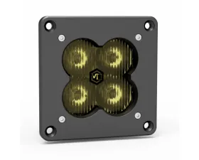 Vivid Lumen FNG 3 RR SAE 3 Inch Backlit Driving Light Pods Yellow Flush Mount DOT/SAE Pair