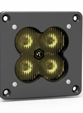 Vivid Lumen FNG 3 RR SAE 3 Inch Backlit Driving Light Pods Yellow Flush Mount DOT/SAE Pair                                     - 12120RB - Image 8