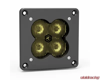 Vivid Lumen FNG 3 RR SAE 3 Inch Backlit Driving Light Pods Yellow Flush Mount DOT/SAE Pair - 12120RB
