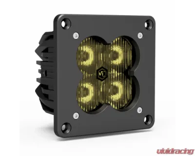 Vivid Lumen FNG 3 RR SAE 3 Inch Backlit Driving Light Pods Yellow Flush Mount DOT/SAE Pair - 12120RB