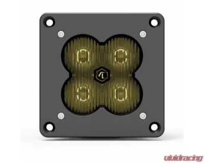 Vivid Lumen FNG 3 RR SAE 3 Inch Backlit Driving Light Pods Yellow Flush Mount DOT/SAE Pair - 12120RB