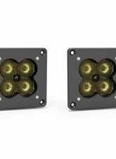 Vivid Lumen FNG 3 RR SAE 3 Inch Backlit Driving Light Pods Yellow Flush Mount DOT/SAE Pair                                     - 12120RB - Image 8