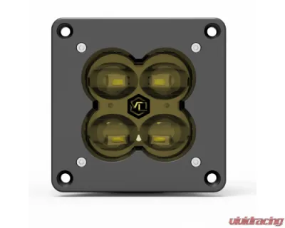 Vivid Lumen FNG 3 RR SAE 3 Inch Backlit Fog Light Pods Yellow Flush Mount DOT/SAE Pair - 12220RB