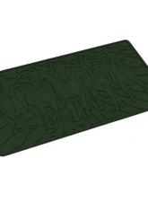 FlexTread Boot Mat Equine Scene Dark Olive Green Each                                     - NGEQ00000057 - Image 2
