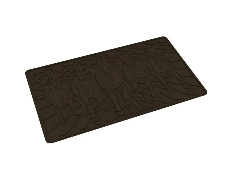 FlexTread Boot Mat Equine Scene Brown Each - NGEQ00000098