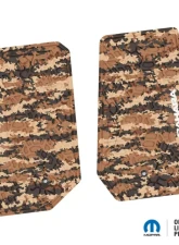 FlexTread Floor Mats Tire Tread | Scorched Earth Scene | Sahara Insert Cyberflage | White Jeep Wrangler JK 2007-2013                                     - NGTT02012207 - Image 2