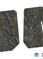 FlexTread Floor Mats Tire Tread | Scorched Earth Scene | Rubicon Insert Rugged Woods | White Jeep Wrangler JK 2007-2013                                     - NGTT02013204 - Image 2