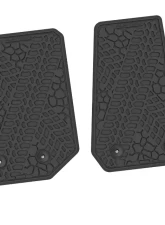FlexTread Floor Mats Tire Tread | Scorched Earth Scene Black Jeep Wrangler JK 2014-2018                                     - NGTT04000001 - Image 2