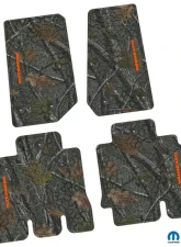 FlexTread Floor Mats Tire Tread | Scorched Earth Scene | Wrangler Insert Rugged Woods | Orange Jeep Wrangler JKU 2014-2018                                     - NGTT05024205 - Image 2