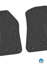 FlexTread Floor Mats Tire Tread | Scorched Earth Scene | Mojave Insert Black Jeep Wrangler JL | Gladiator 2018-2024                                     - NGTT06014001 - Image 2