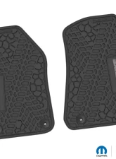 FlexTread Floor Mats Tire Tread | Scorched Earth Scene | Mojave Insert Black | Silver Jeep Wrangler JL | Gladiator 2018-2024                                     - NGTT06014983 - Image 2