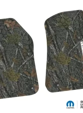 FlexTread Floor Mats Tire Tread | Scorched Earth Scene | Gladiator Insert Rugged Woods | White Jeep Wrangler JL | Gladiator 2018-2024                                     - NGTT06022204 - Image 2