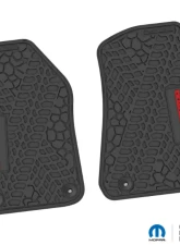 FlexTread Floor Mats Tire Tread | Scorched Earth Scene | Gladiator Insert Black | Red Jeep Wrangler JL | Gladiator 2018-2024                                     - NGTT06022977 - Image 2
