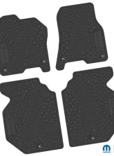 FlexTread Floor Mats Tire Tread | Scorched Earth Scene | RAM Logo and Text Insert Black Dodge Ram 1500 2019-2022                                     - NGTT17010001 - Image 2