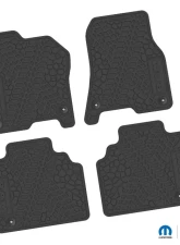 FlexTread Floor Mats Tire Tread | Scorched Earth Scene | RAM Text Insert Black Dodge Ram 1500 2019-2022                                     - NGTT18016001 - Image 2