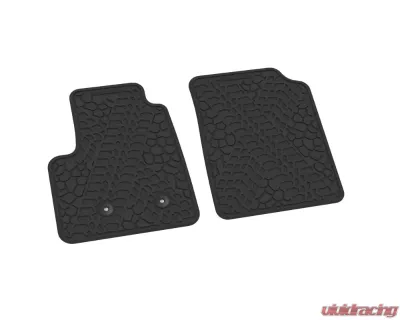 FlexTread Floor Mats Tire Tread | Scorched Earth Scene Black Chevrolet Colorado | GMC Canyon 2015-2022 - NGTT20000001