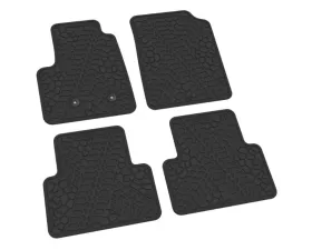 FlexTread Floor Mats Tire Tread | Scorched Earth Scene Black Chevrolet Colorado | GMC Canyon 2015-2022