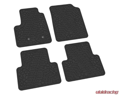 FlexTread Floor Mats Tire Tread | Scorched Earth Scene Black Chevrolet Colorado | GMC Canyon 2015-2022 - NGTT21000001