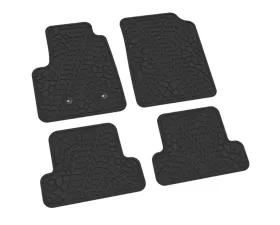 FlexTread Floor Mats Tire Tread | Scorched Earth Scene Black Chevrolet Colorado | GMC Canyon 2015-2022