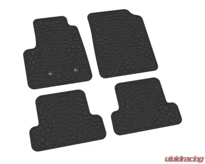 FlexTread Floor Mats Tire Tread | Scorched Earth Scene Black Chevrolet Colorado | GMC Canyon 2015-2022 - NGTT22000001