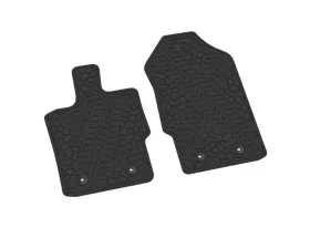 FlexTread Floor Mats Tire Tread | Scorched Earth Scene Black Ford Ranger 2019-2022