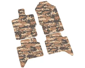 FlexTread Floor Mats Tire Tread | Scorched Earth Scene Cyberflage Ford Ranger 2019-2022