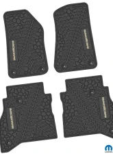 FlexTread Floor Mats Tire Tread | Scorched Earth Scene | Mojave Insert Black | Tan Jeep Gladiator 2020-2024                                     - NGTT45014934 - Image 2