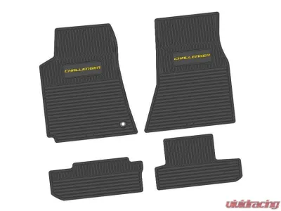 4 Pieces Black w/ Yellow Insert Custom Vintage Scene w/ Challenger Insert Dodge Challenger RWD 2008-2010 - NGCV57027950