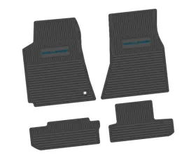 4 Pieces Black w/ Dark Blue Insert Custom Vintage Scene w/ Challenger Insert Dodge Challenger RWD 2008-2010